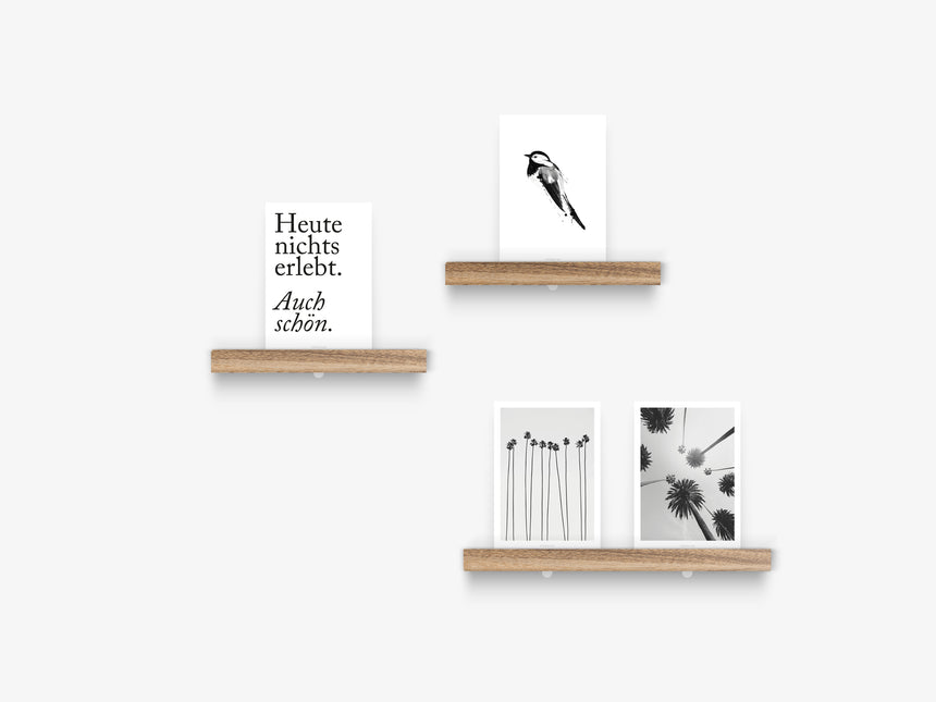 Postcard bar / oak (various formats)