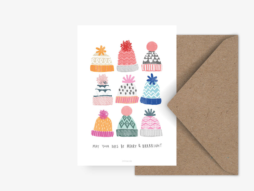 Postkarte / Brrright Christmas No. 1