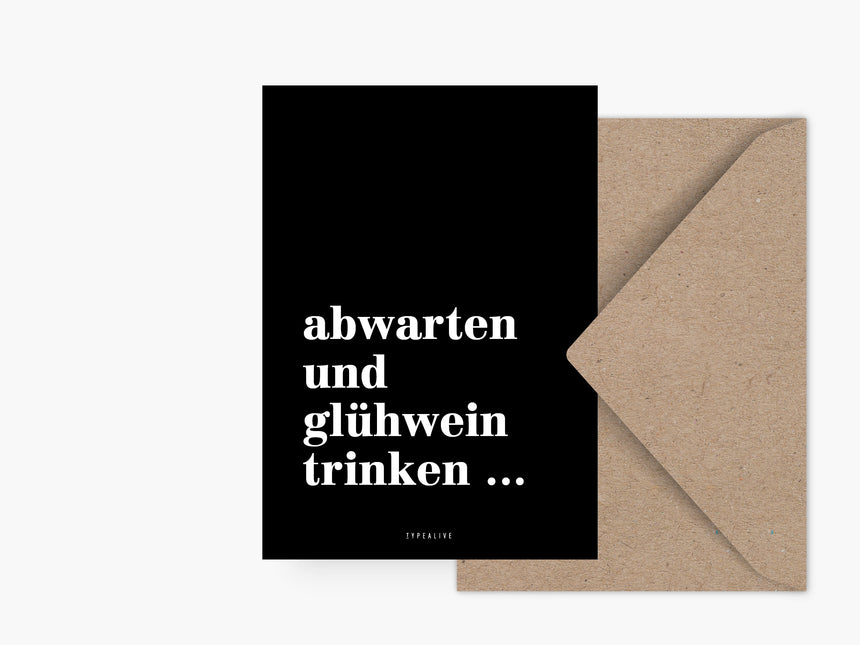 Postkarte / Abwarten