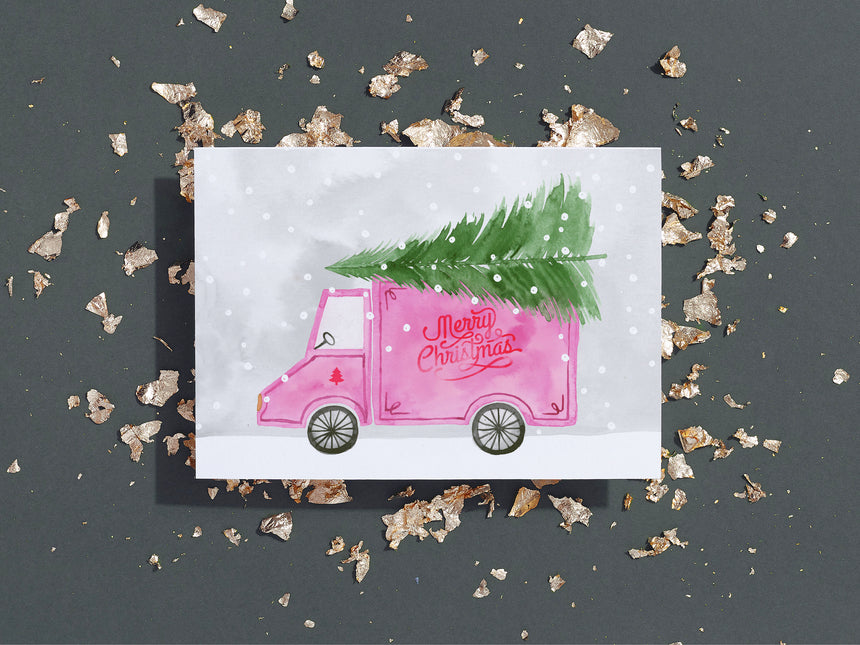 Grußkarte / Christmas Truck