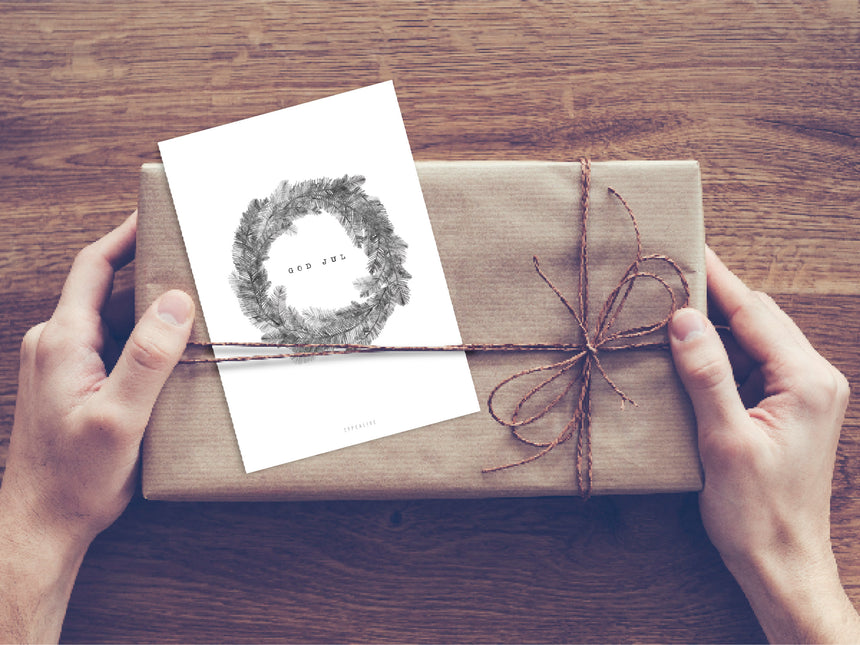 Postkarte / Christmas Wreath