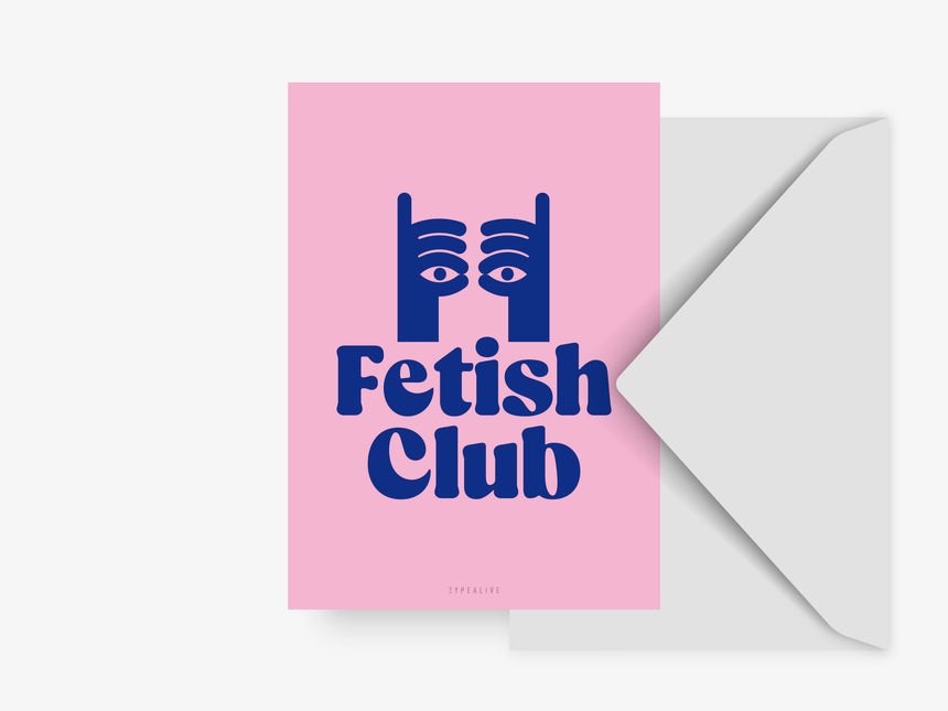 Postkarte / Fetish Club