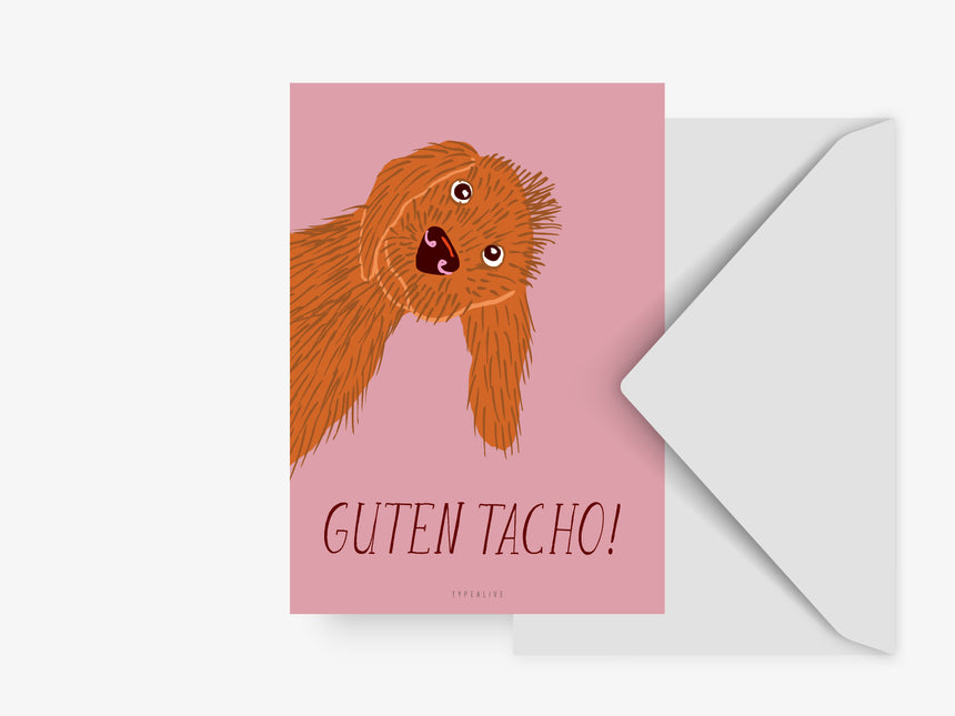 Postkarte / Guten Tacho