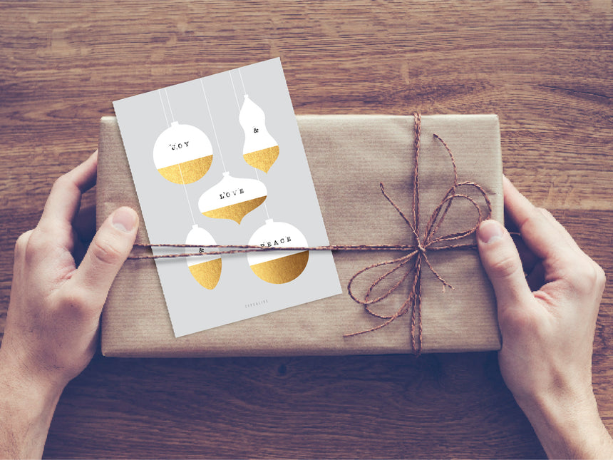 Postkarte / Joy Love Peace