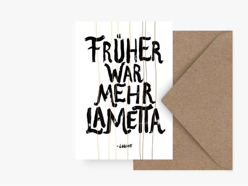 Grußkarte / Mehr Lametta