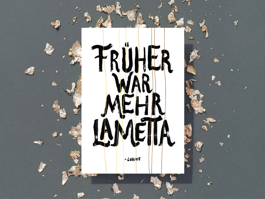 Grußkarte / Mehr Lametta