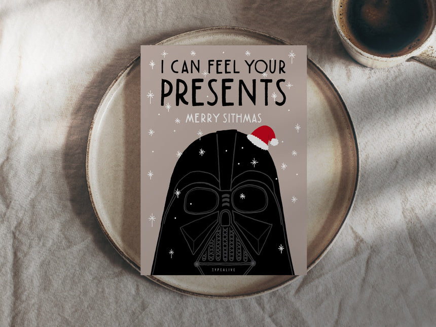 Postkarte / V*der's Sithmas Wishes