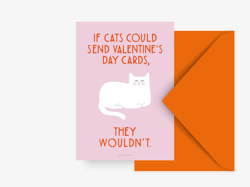 Postkarte / Valentine Cat No. 2