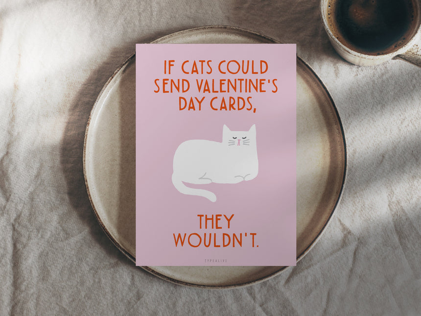 Postkarte / Valentine Cat No. 2