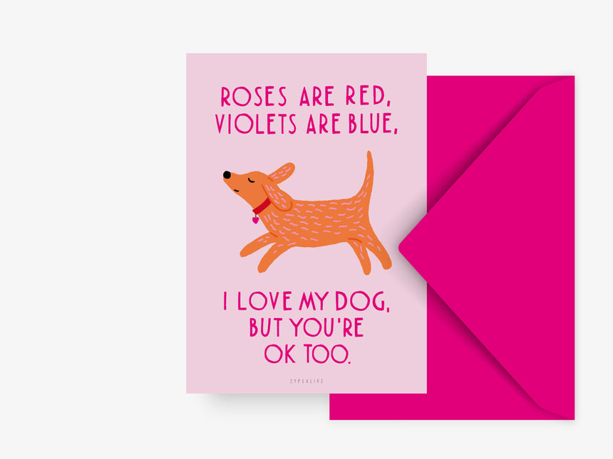 Postkarte / Valentine Dog No. 1