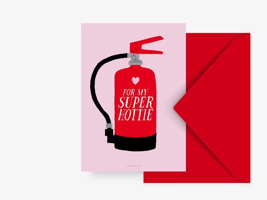 Postkarte / Super Hottie