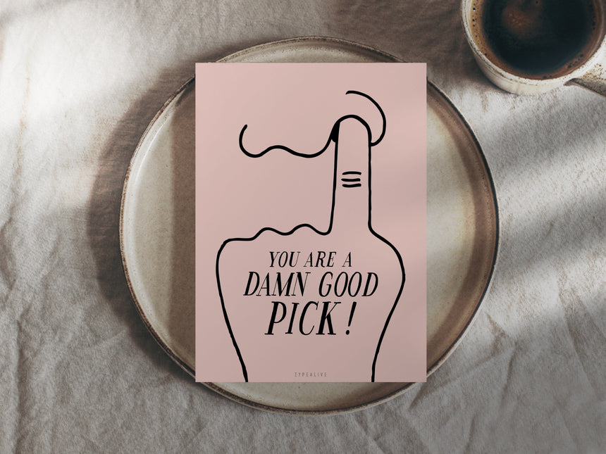 Postkarte / Good Pick