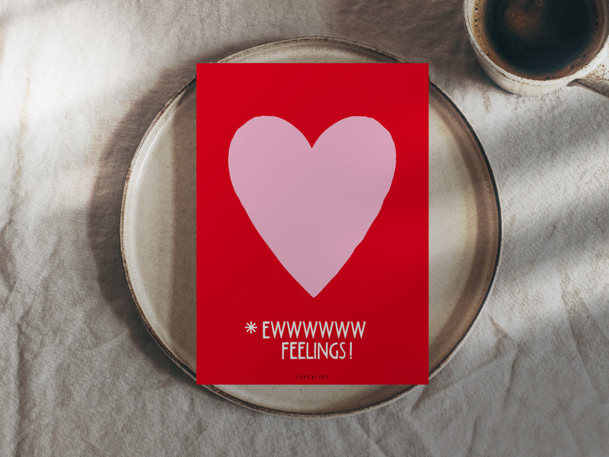 Postkarte / Ewww Feelings