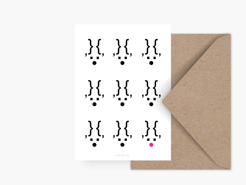Postkarte / Nine Reindeers