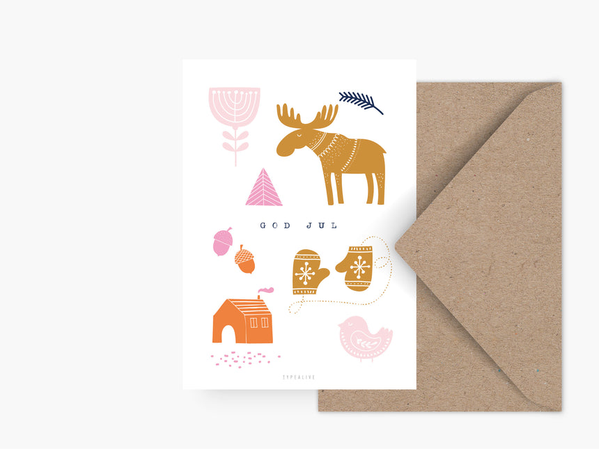 Postkarte / Swedish Christmas No. 1