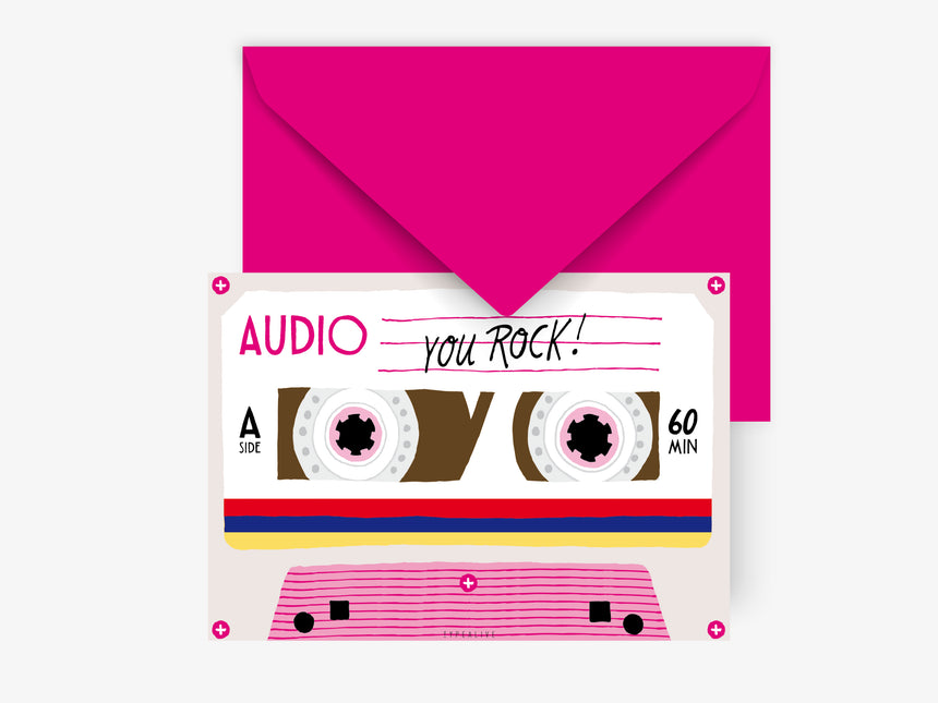 Postkarte / Tape You Rock