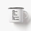 Tasse aus Emaille / Available