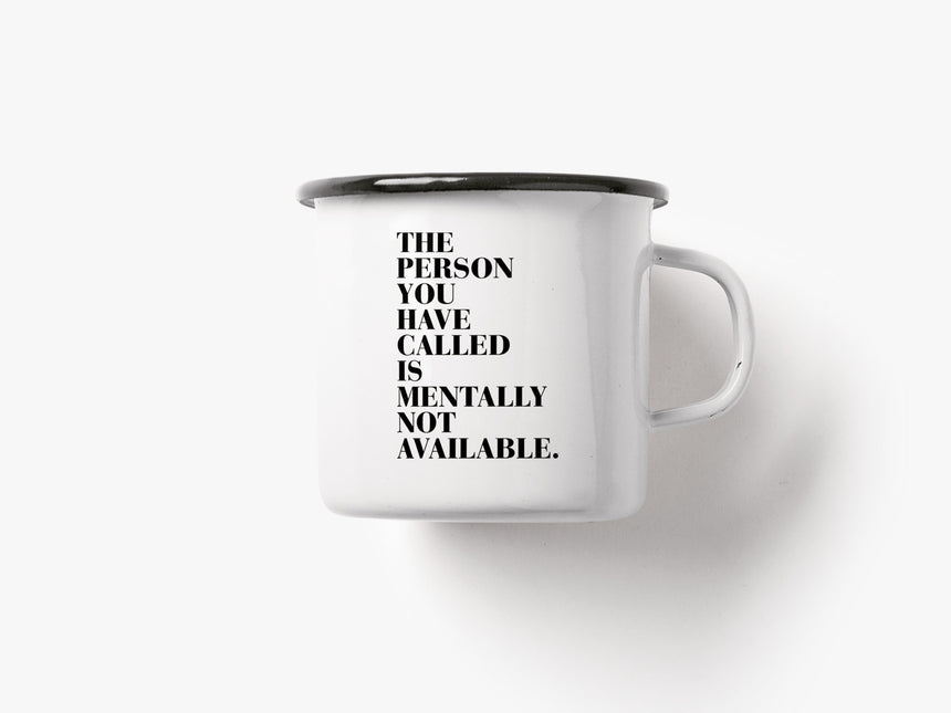 Too Good To Waste / Tasse aus Emaille / Available