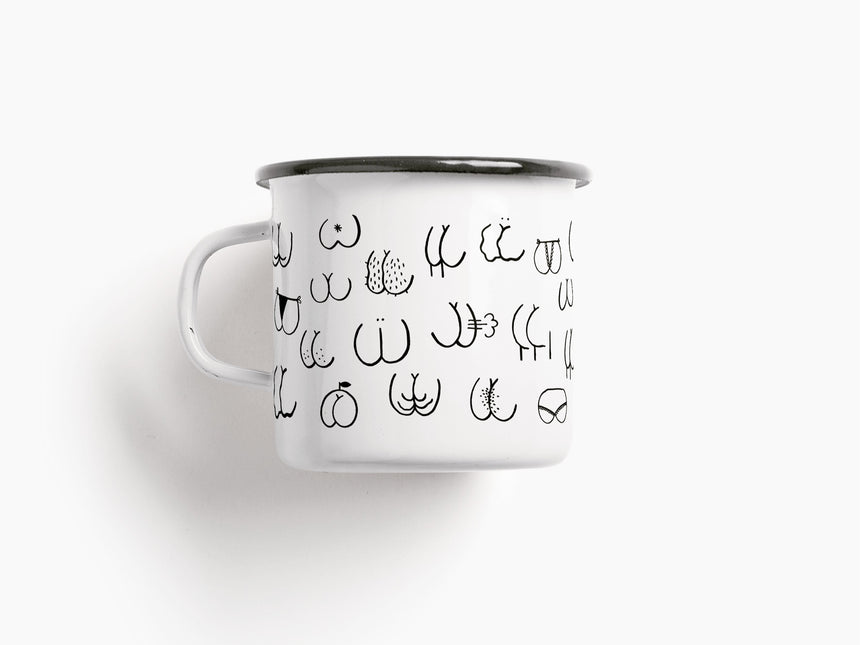 Tasse aus Emaille / Bad Ass