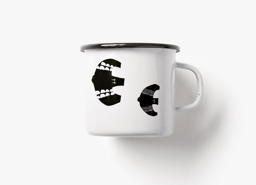 Tasse aus Emaille / Off To See The World
