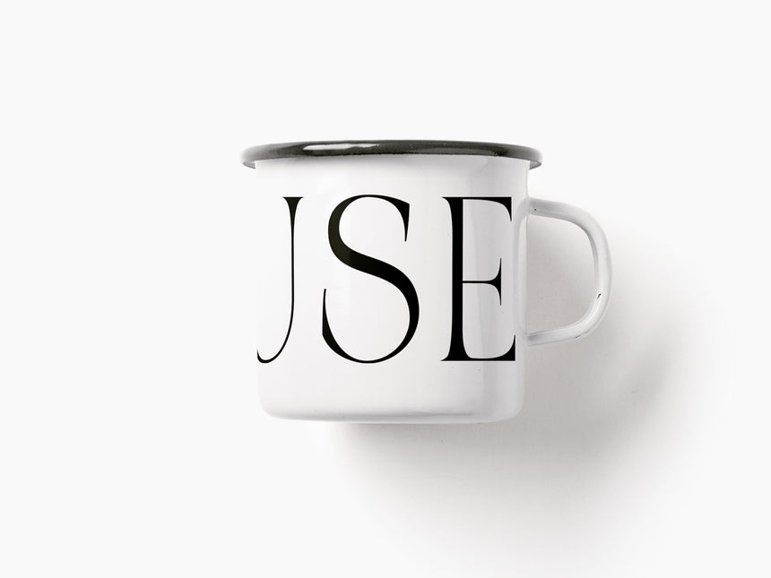 Too Good To Waste / Tasse aus Emaille / Pause