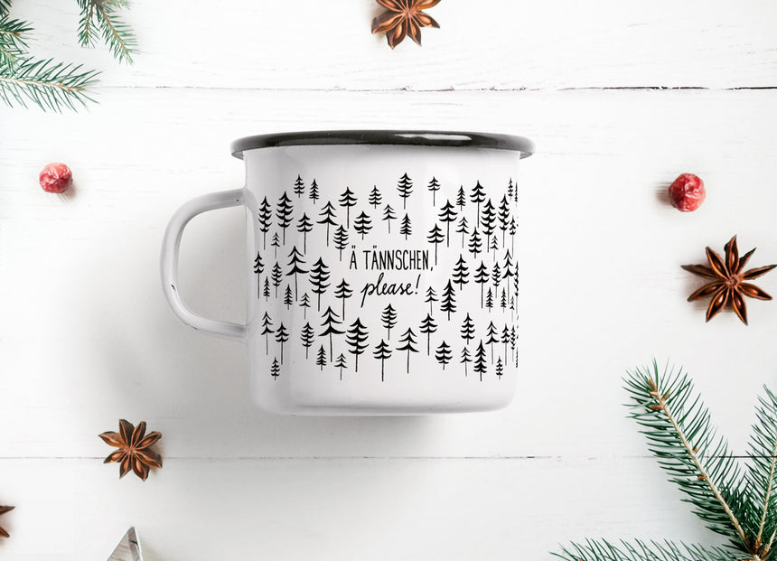 Too Good To Waste / Tasse aus Emaille / Ä Tännschen