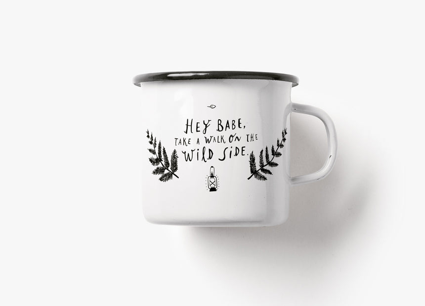 Tasse aus Emaille / Wild Side