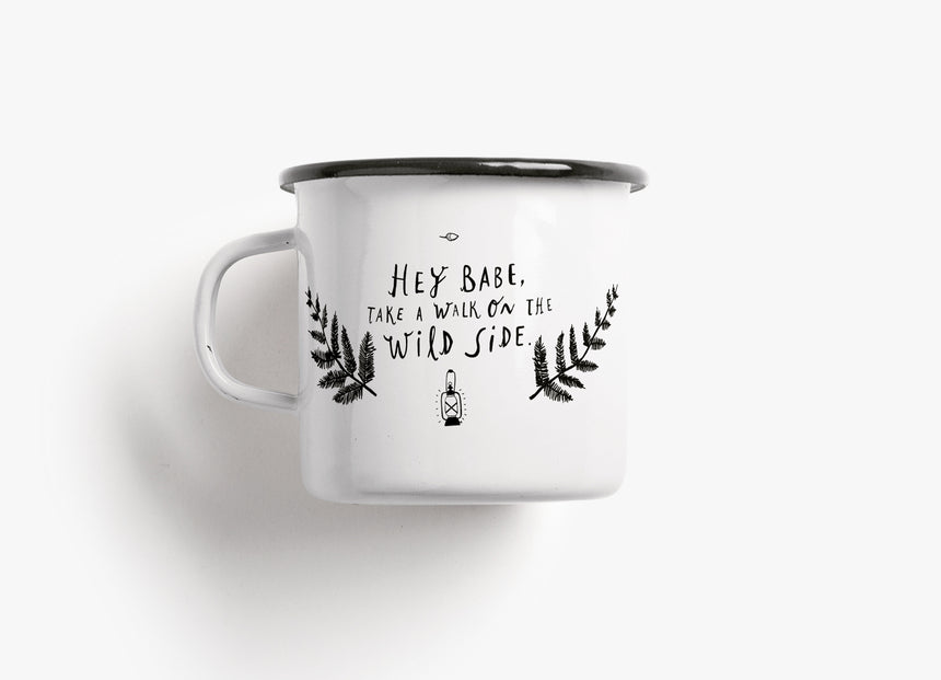 Tasse aus Emaille / Wild Side