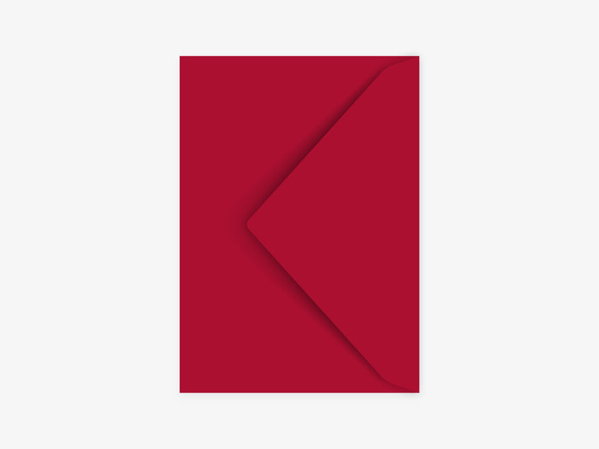 Umschlag / Cherry Red