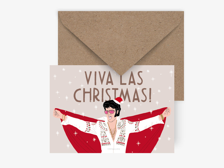 Postkarte / Viva Las Christmas