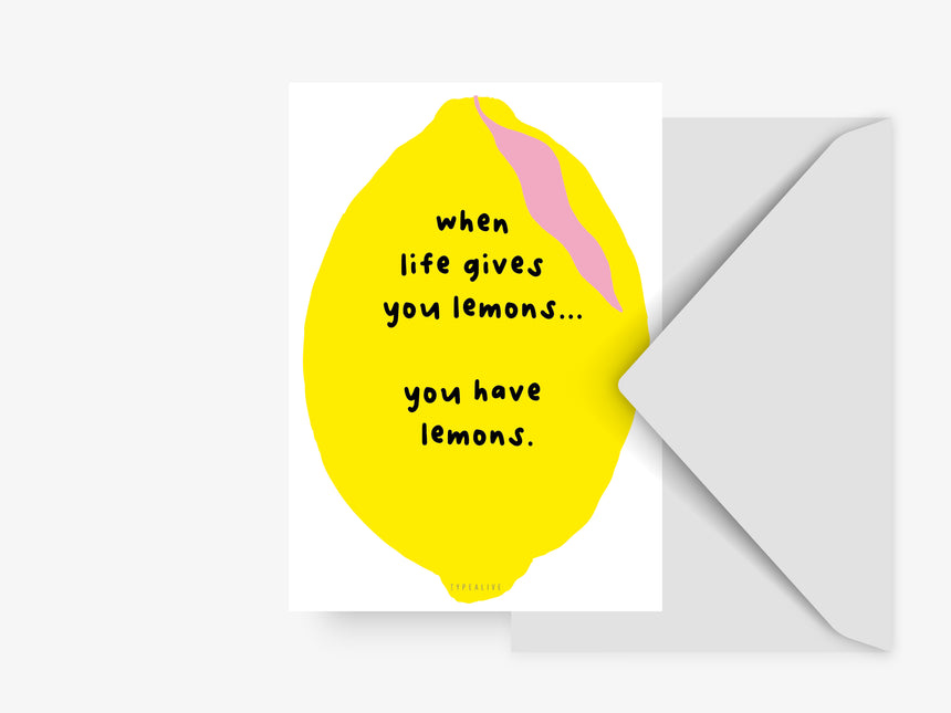 Postkarte / You Have Lemons