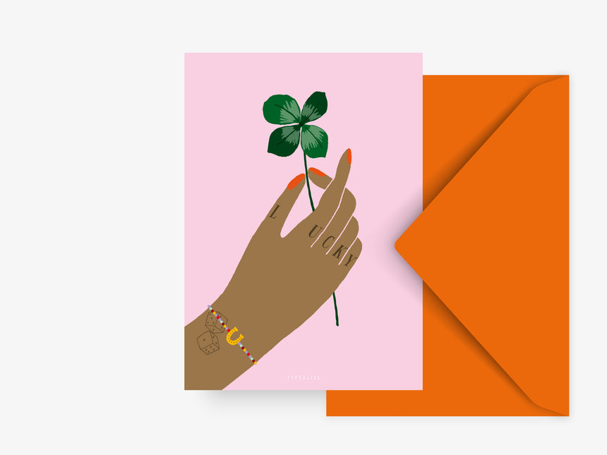 Postkarte / Hand Of Luck