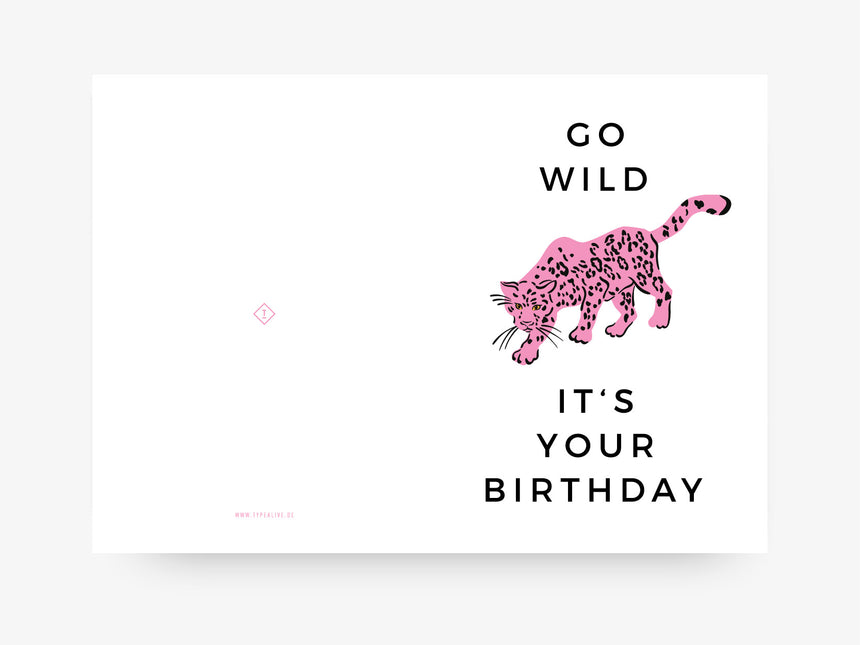 Grußkarte / Go Wild No. 1