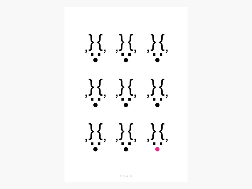 Print / Nine Reindeers