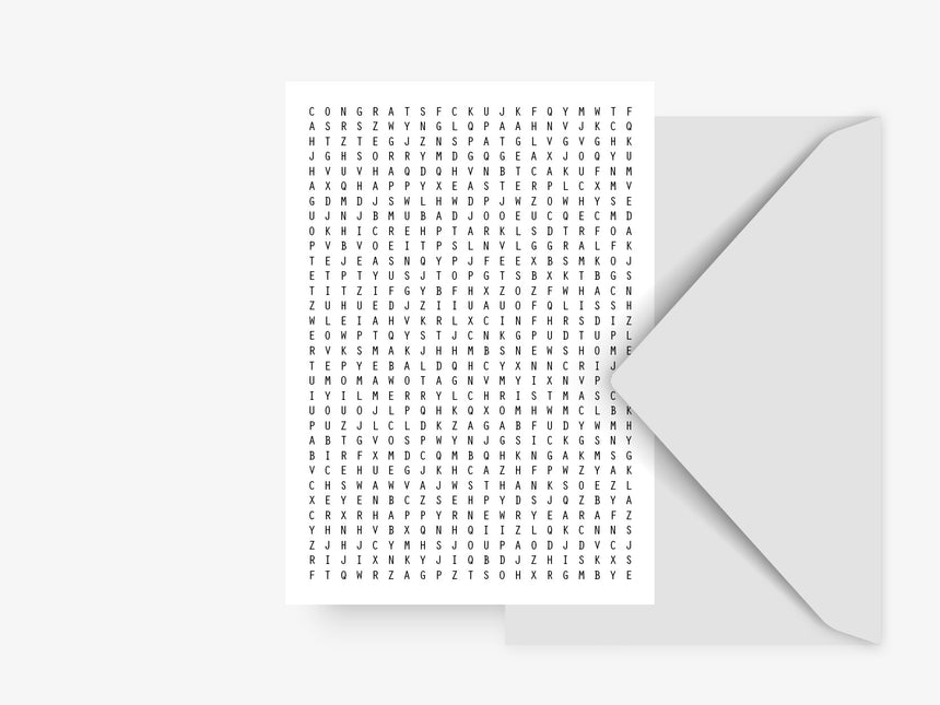 Greeting Card / Jumbled Letters