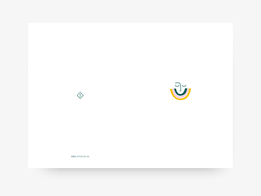Greeting card / Rainbow