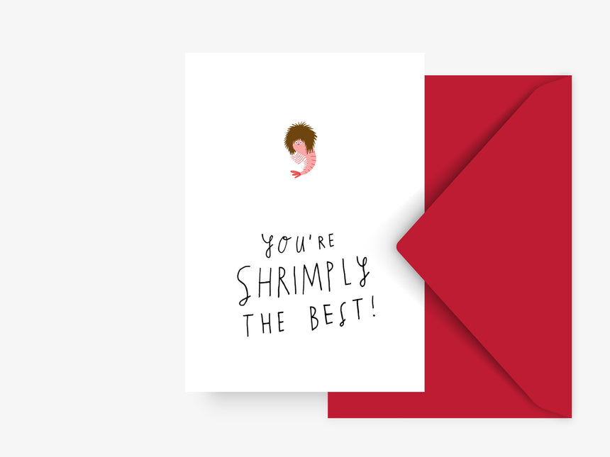 Greeting card / Shrimply The Best