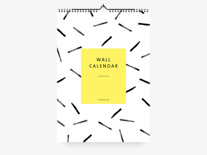 Wandkalender / Black & White