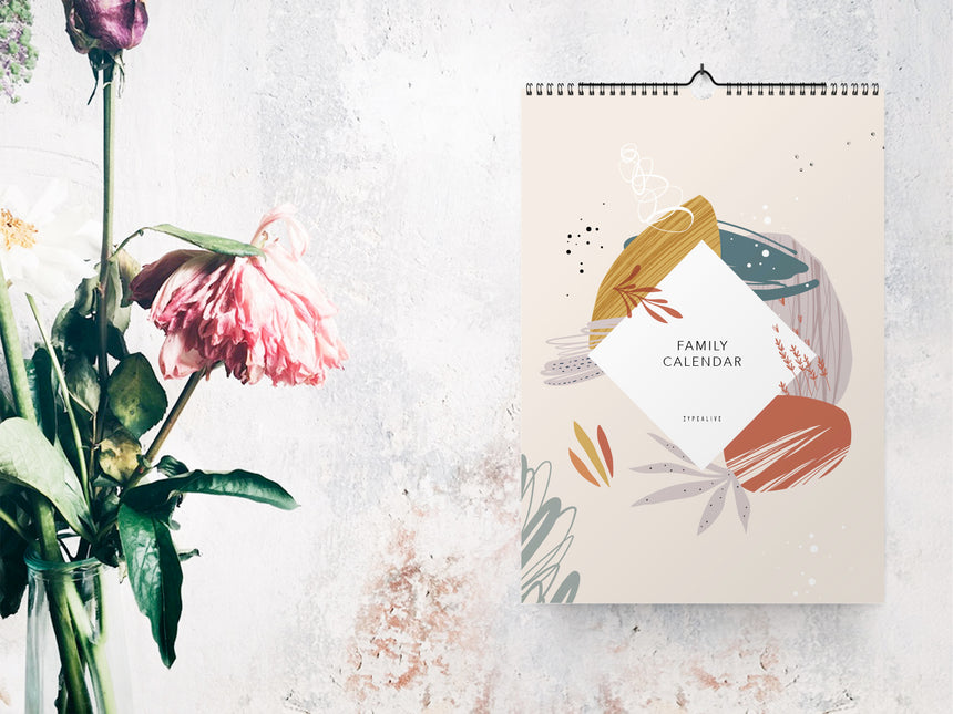 Familienkalender / Floral