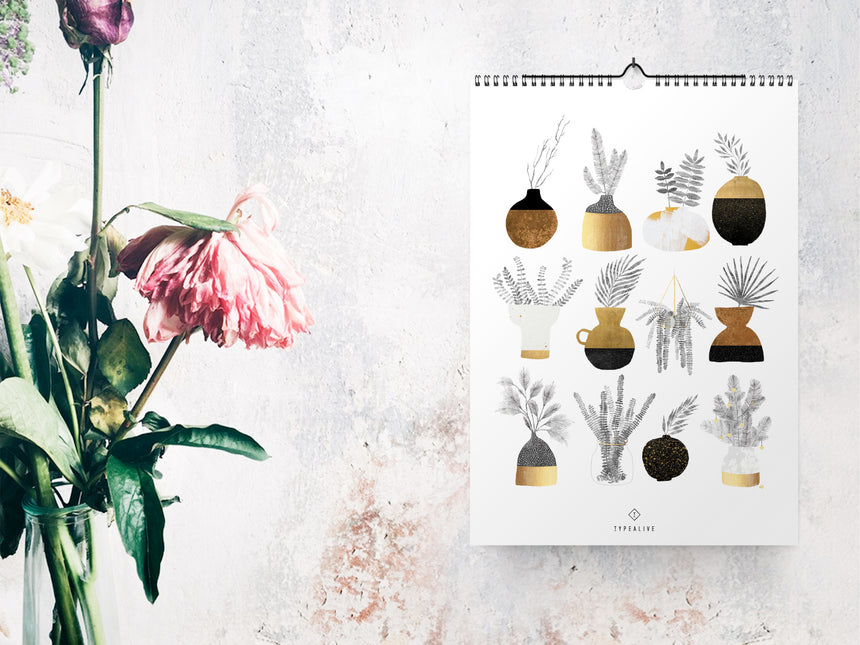 Wandkalender / Urban Vases