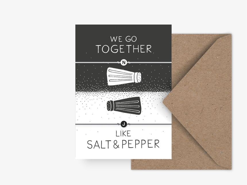 Armband / Salt & Pepper + Initialen