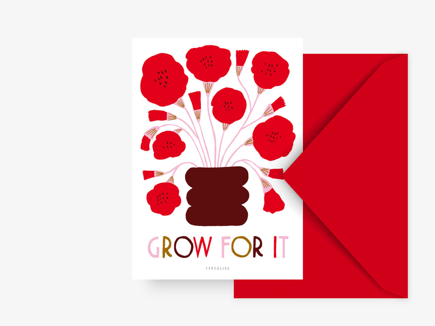 Postkarte / A Way To Say Grow For It