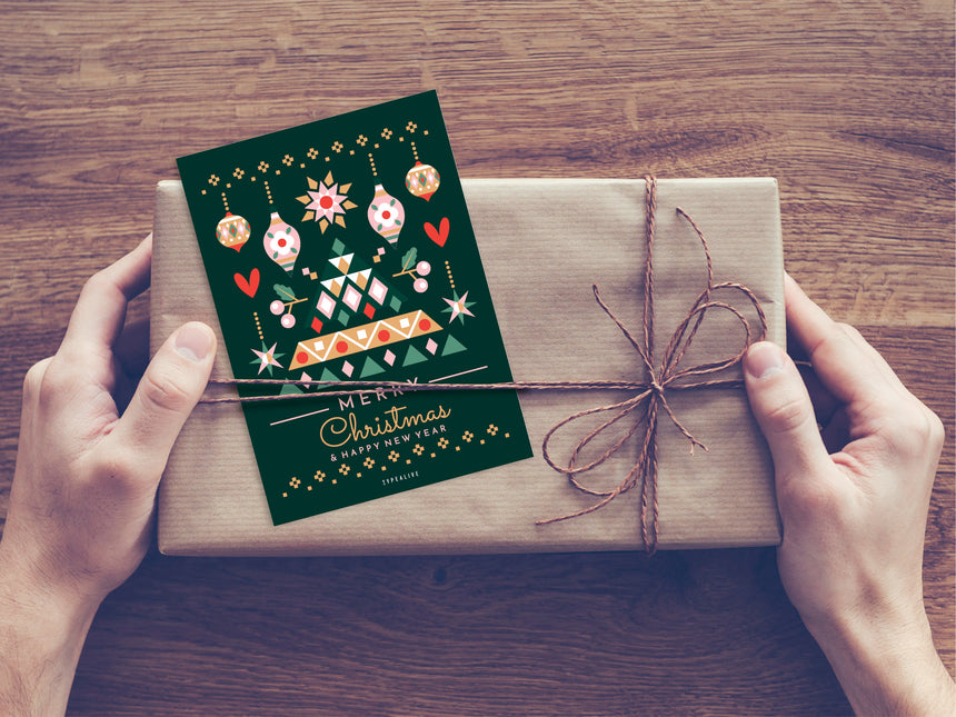 Postkarte / Geometric Christmas No. 3