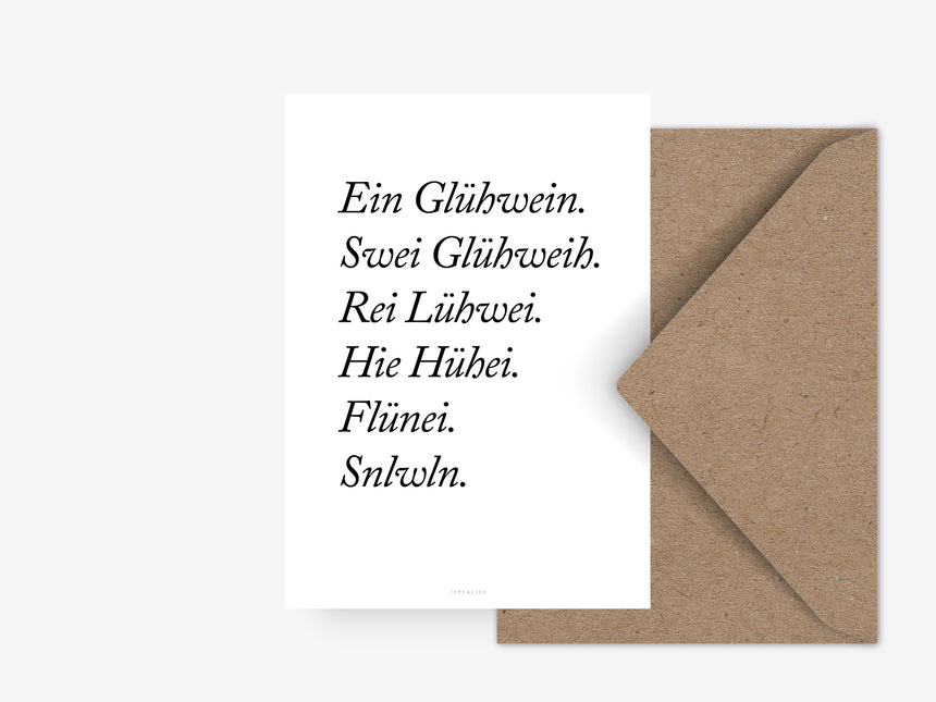 Postkarte / Glühwein