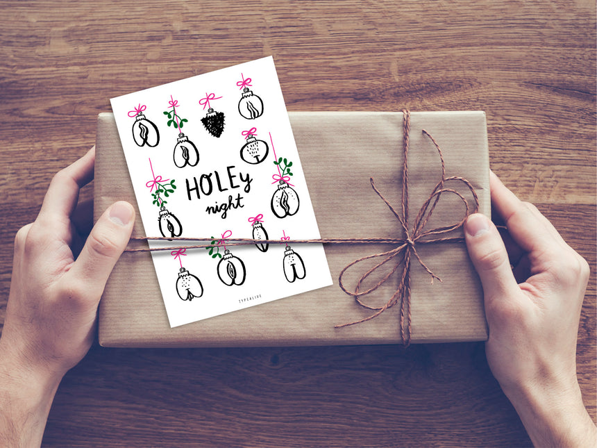 Postkarte / Holey Night