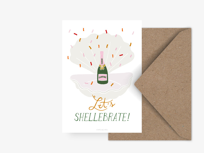 Postkarte / Lets Shellebrate