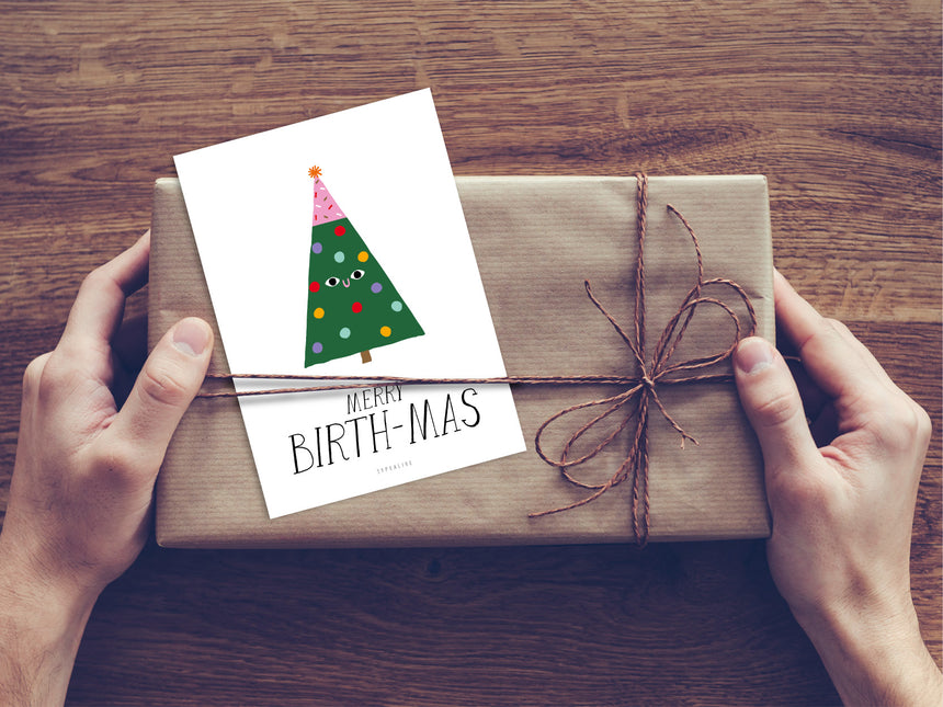 Postkarte / Merry Birth-Mas