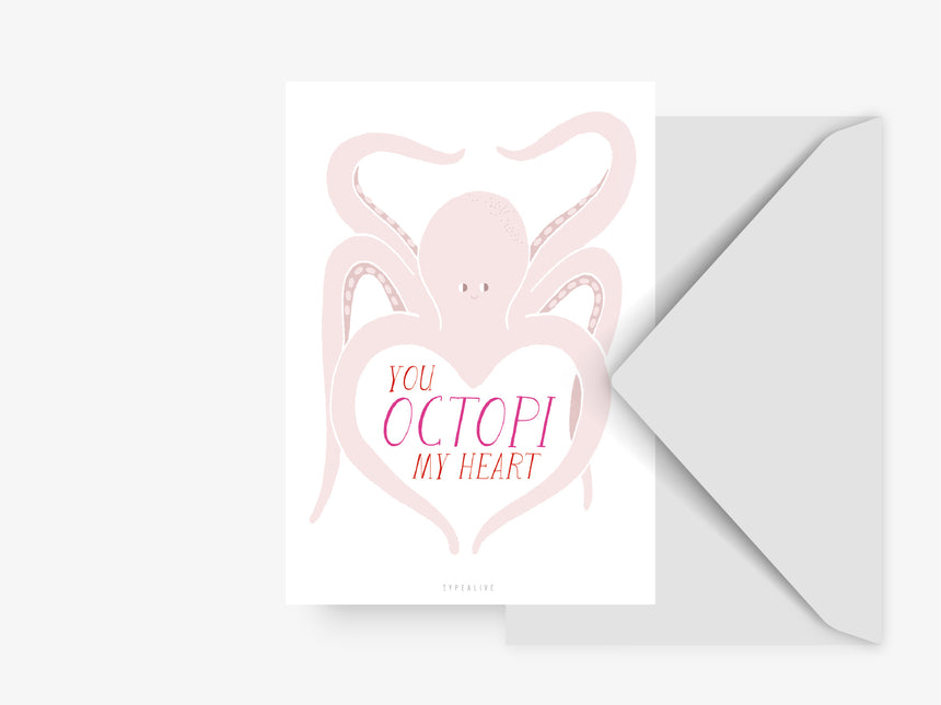 Postkarte / Octopi