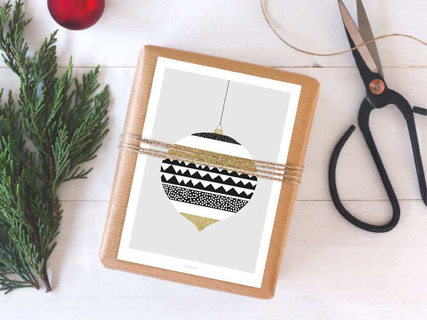 Postkarte / Weihnachtskugel No. 3