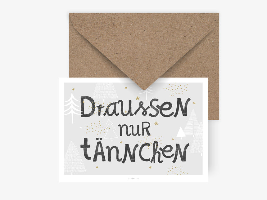 Postkarte / Weihnachtsregel No. 2